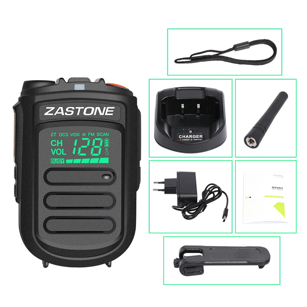 10 шт. Zastone MINI9 рация UHF 400-470MHz 128CH коммуникационное оборудование портативное радио