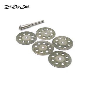 ZtDpLsd 5 шт. 25 мм алмазные режущие диски отрезное лезвие + 1 шт. 3 мм хвостовик родные для Dremel вращающегося инструмента абразивные диски dremel аксессуары