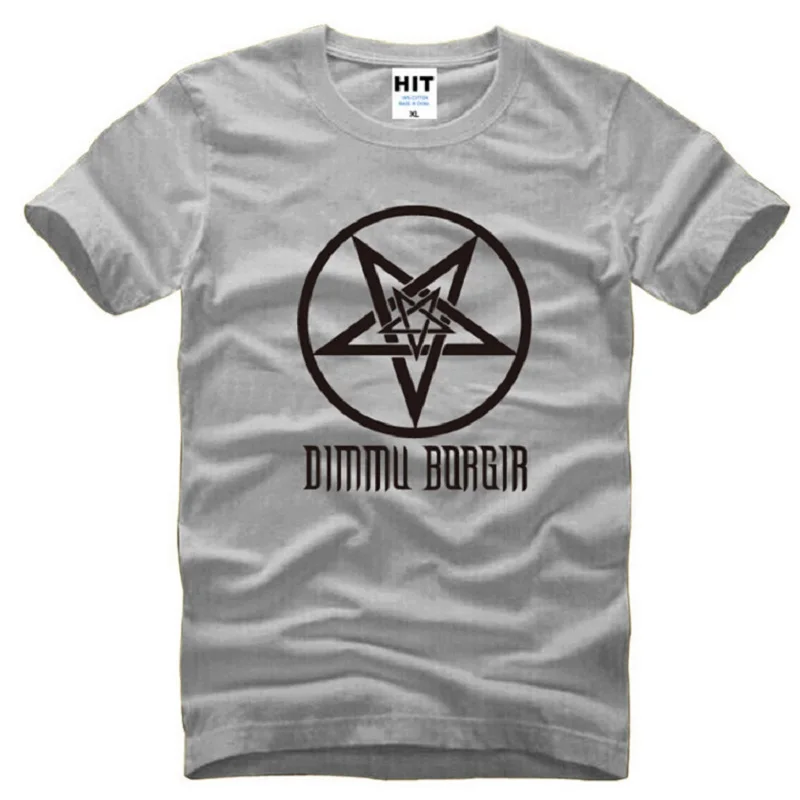 Новый дизайн Dimmu Borgir футболки для мужчин хлопок короткий рукав Death тяжелый металл