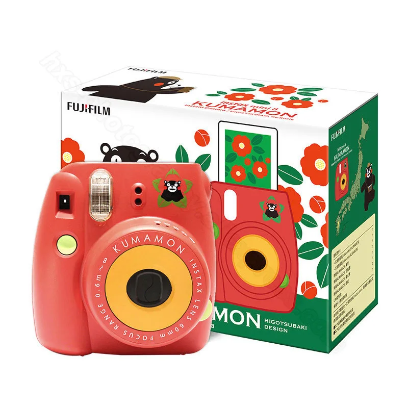 Kumamon Set - Red Fujifilm Instax Mini 8 Kumamon мгновенная камера набор Kumamon камера+ Kumamon пленка+ специальный ноутбук+ кольцо для ключей+ ремешок+ наклейка - Цвет: Kumamon Set - Red