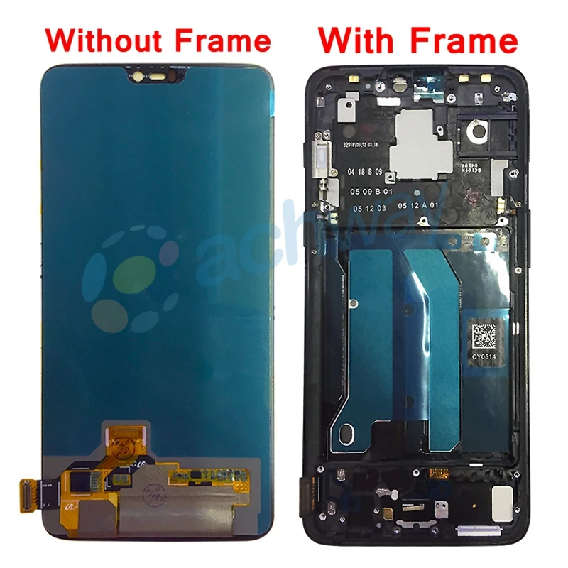 ЖК дисплей TFT для Oneplus 6 с рамкой 28 дюйма One plus LCD|Экраны мобильных телефонов| |