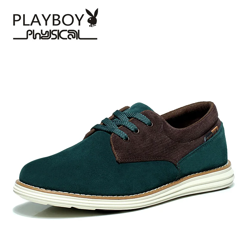 

PLAYBOY Casual Men Shoes Genuine Leather Loafers New 2016 Spring Fashion Flats Handmade Moccasin Sapato mocasines zapatos hombre