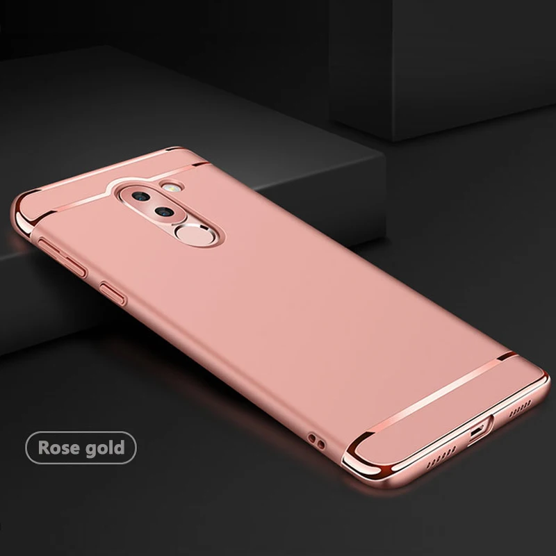 rose gold KaiNuEn для huawei honor 6x, роскошная броня, задняя крышка для телефона, etui, coque, чехол, чехол для honor 6x, 6 x, honor 6x, жесткий пластик - Цвет: rose gold