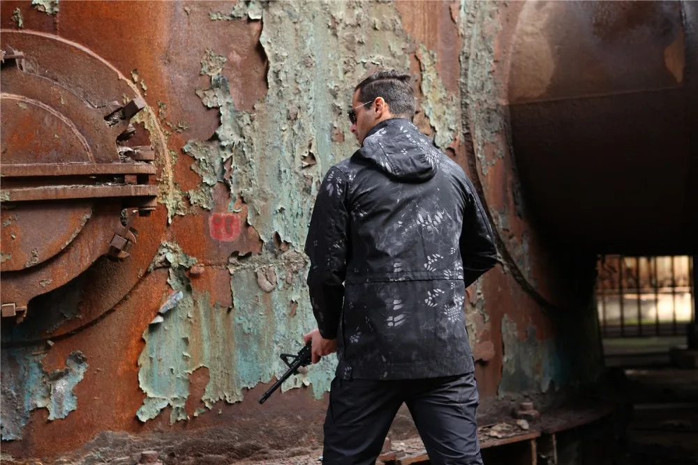 

Shanghai Story Men's Military Trench Coat Waterproof windbreaker Trench Army tactical Clothing 3 Color