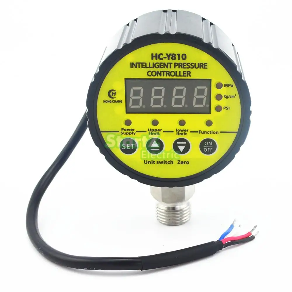 AC220V 0 0.6Mpa переключатель давления для воздушного компрессора цифровой манометр