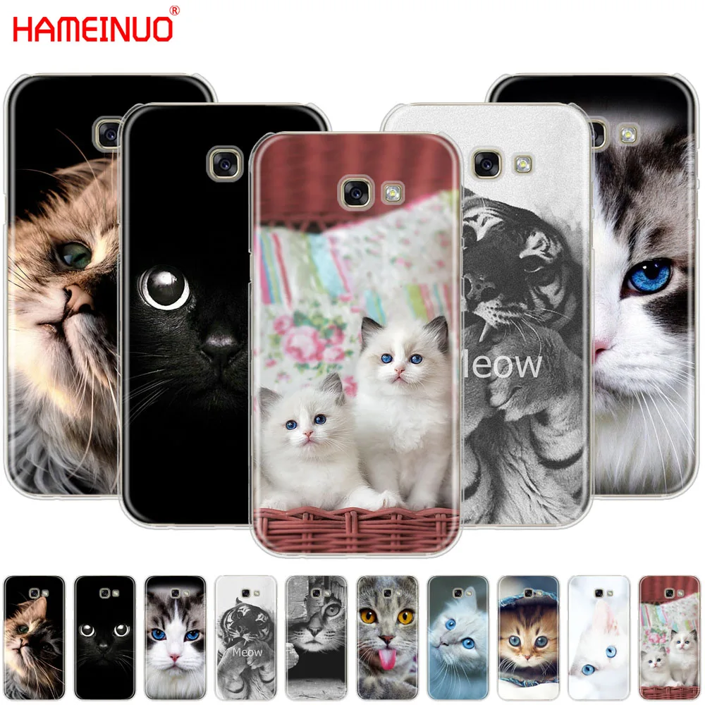 HAMEINUO чехол для сотового телефона с изображением кота Samsung Galaxy A3 A310 A5 A510 A7 A8 A9 2016 2017