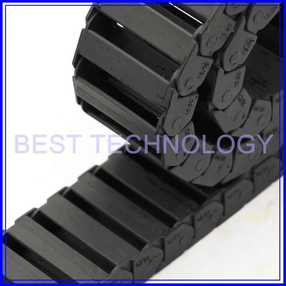 Series 15 x 15mm 20mm 30mm 40mm 50mm length L1000mm Plastic Cable Drag Chain Wire Carrier with end connectors plastic towline ! |