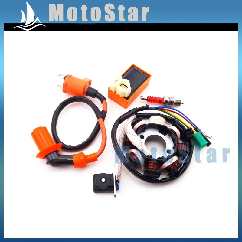 Катушка зажигания 6 контактов AC CDI Box A7TC Свеча статор для китайского GY6 125cc 150cc