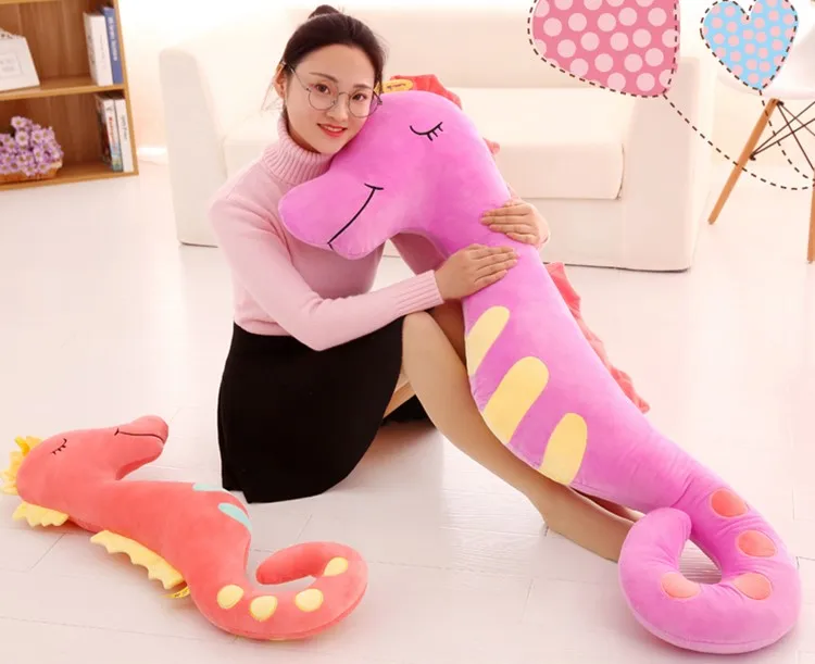 45cm Creative Hippo Plush Toy Stuffed Doll Sea Horse Throw Pillow Baby Sleep | Игрушки и хобби