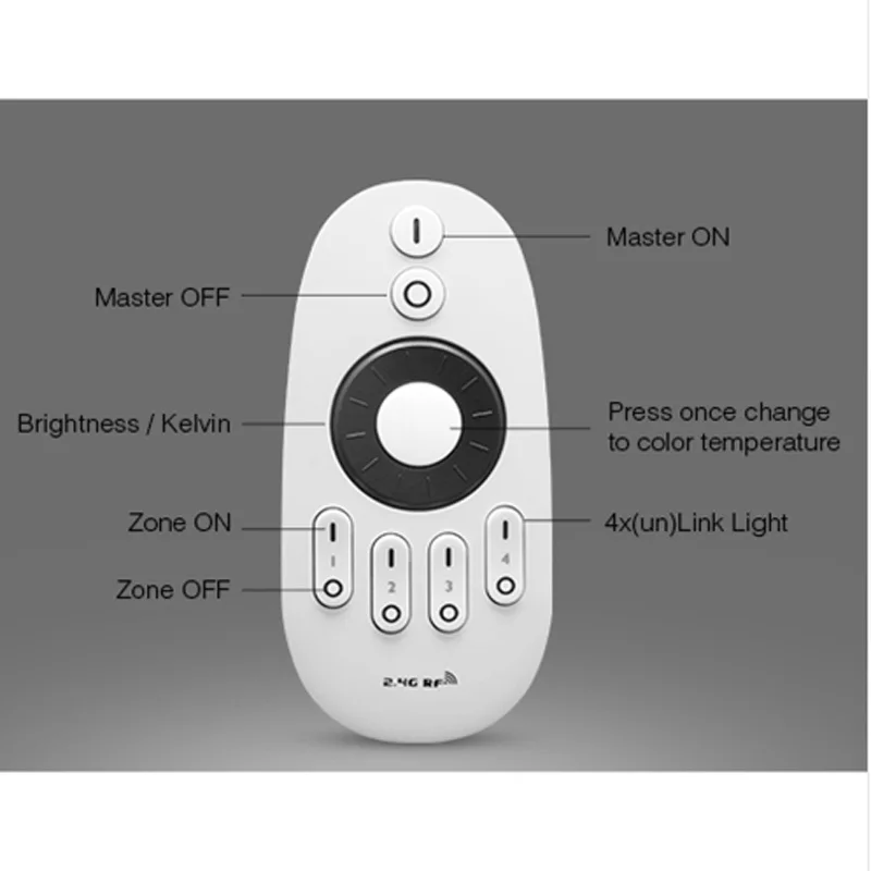 100% Оригинальный Mi Light DC12V 24V 2 4G регулировка яркости светодиодный диммер RF пульт