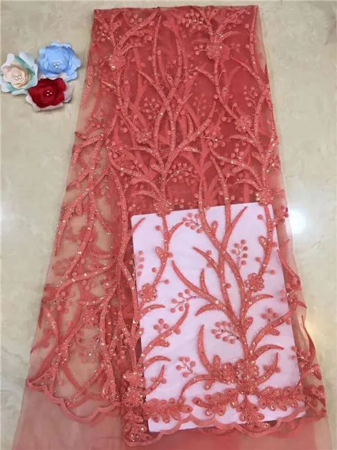 Nigerian Tulle Lace Sequin Fabric Gray High Quality African New Guipure X3 | Дом и сад