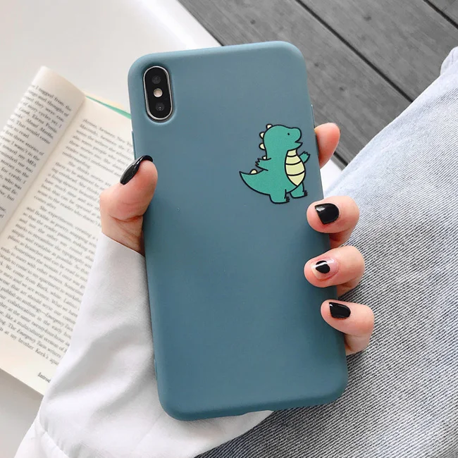 Style 3 Милый мультяшный чехол для телефона для iphone 8 Plus 6 6S 7 X с милым динозавром для iphone Xs max XR Capa - Цвет: Style 3