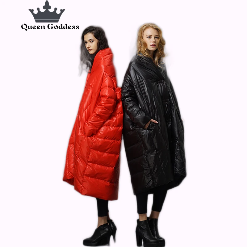 Модная Повседневная свободная и стандартная Длинная зимняя куртка утепленные