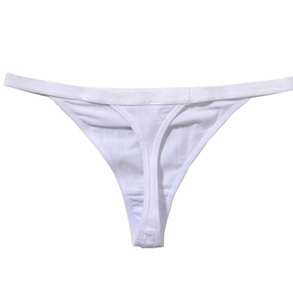 Модные хлопковые однотонные стринги SP & CITY женские трусики с низкой посадкой