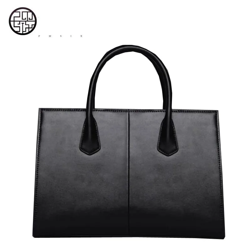 Pmsix Китайский ветер сумки тиснением плечо большой мешок прилив |