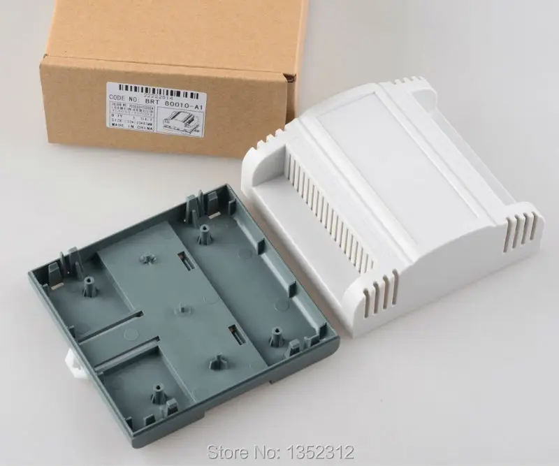 Бесплатная доставка 112*108*56 мм PLC din rail корпус ЭЛЕКТРОННАЯ коробка пластиковая