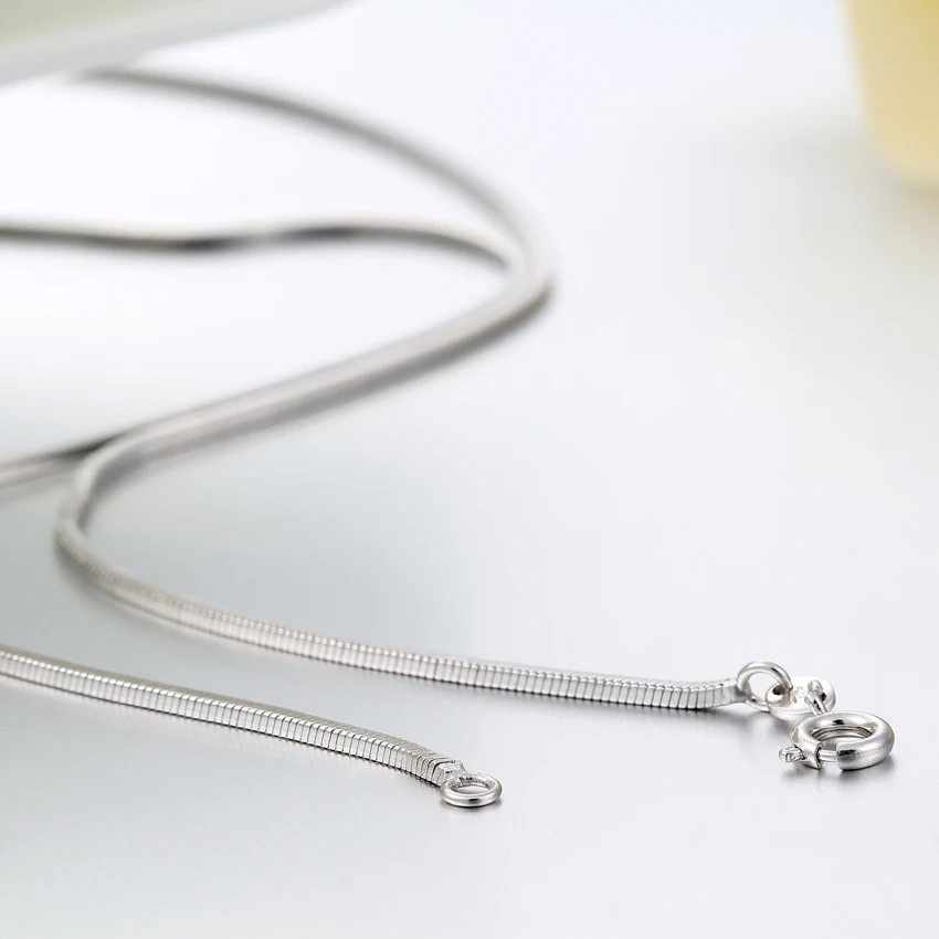 5 Длина белая змея золотистого цвета ожерелье с цепочкой для женщин детей