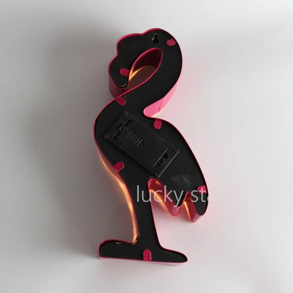 

12inch hotpink metal flamingo light LED Marquee Sign LIGHT UP night light child's room Deration