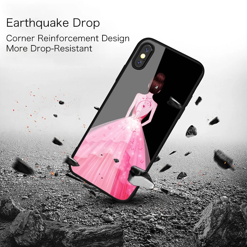 Для Iphone х чехол для телефона зеркало Защитная крышка 6 plus Силиконовые soft shell
