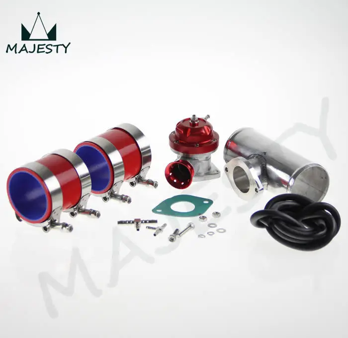 Фланцевая труба 30psi TS BOV turbo + 3 дюйма 76*150 мм 2 шланга из Красного силикона 4 зажима