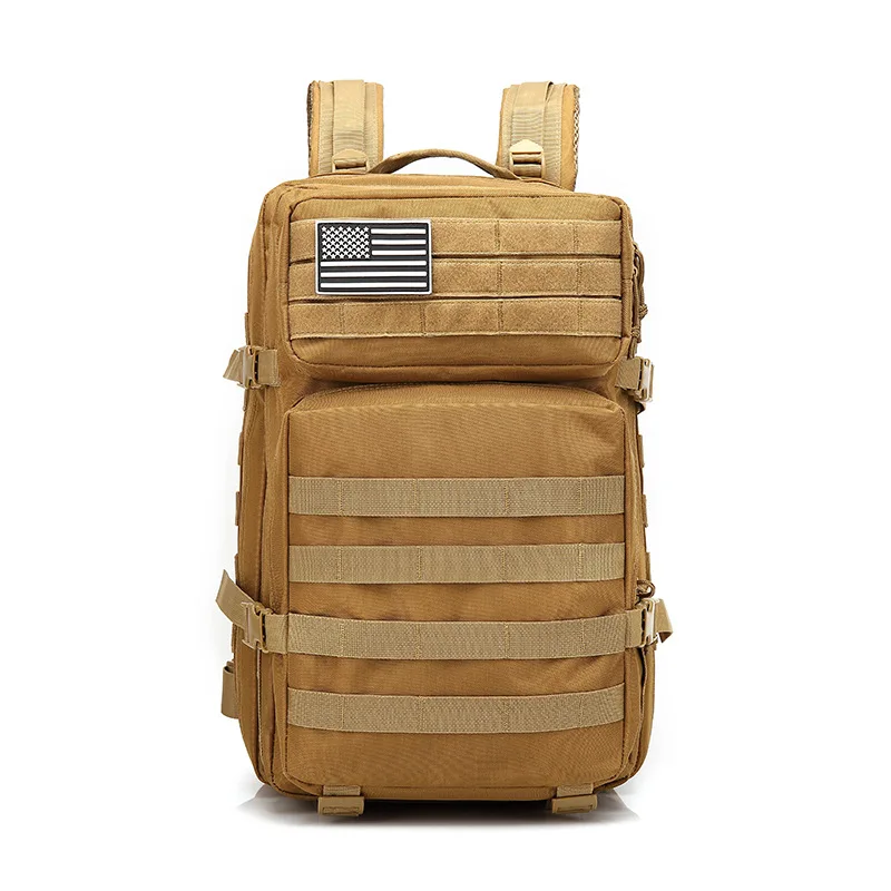 PureLeisure 45L водонепроницаемый рыболовный рюкзак Открытый Molle Camo Тактический охотничий альпинистский военный армейский рюкзак сумки - Цвет: khaki