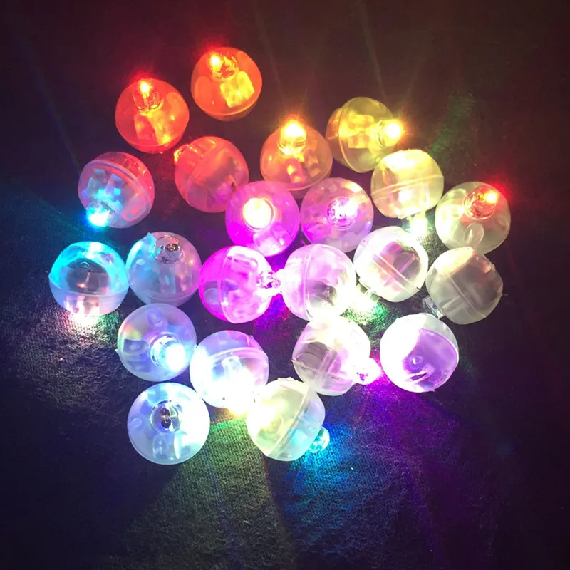 

50Pcs/set Round Shape Mini Ball Balloon Lamp For Paper Lantern Wedding Christmas Party Floral Decoration