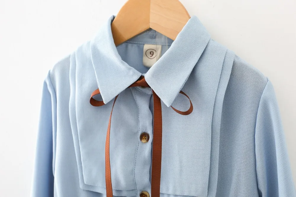 Детское шифоновое платье для девочек с длинным рукавом в складку | Детская одежда