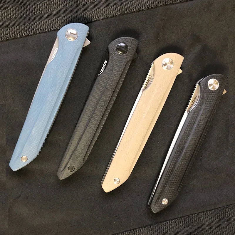 Нож Harnds CK9171 с зажимом тактический складной клинок ассасина лезвие 14C28N рукоятка G10