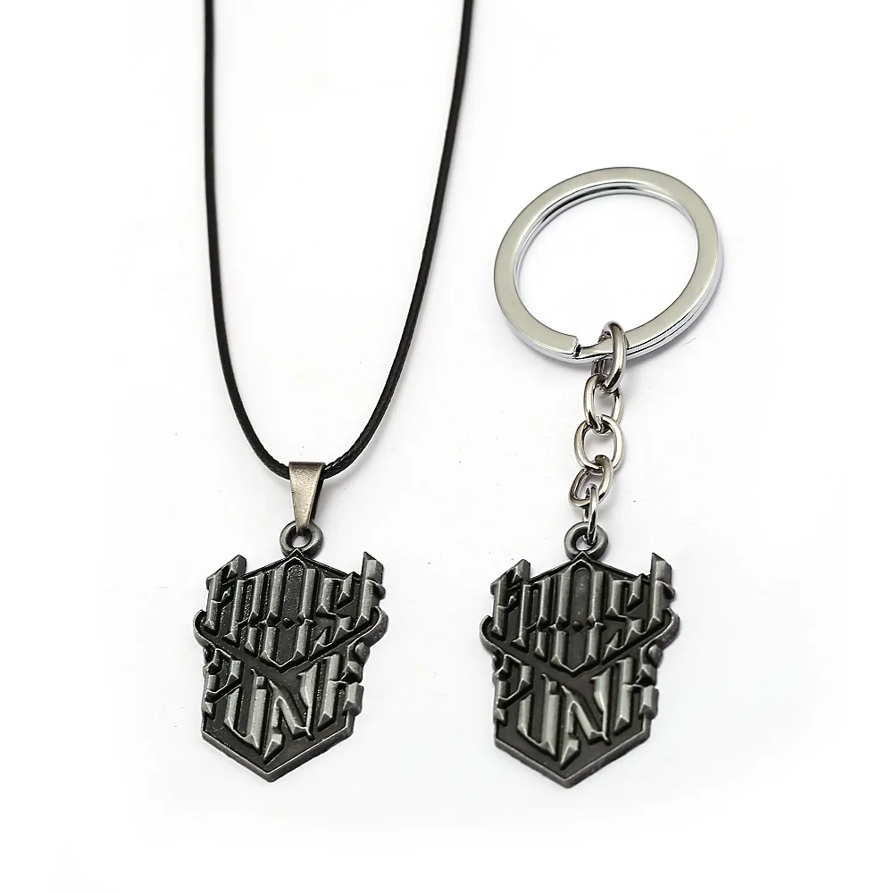 HSIC Game Jewelry Frostpunk Pendant Necklace Charms Cosplay Costume Props For Fans black Rope Chains Colar Father's Day Gifts |