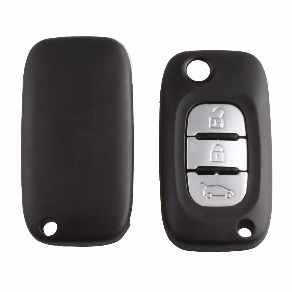 3 кнопки откидной складной брелок автомобильный пульт дистанционного ключа
