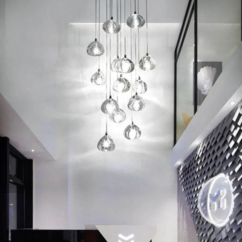 Современные светодиодные подвесные светильники Хрустальная Подвесная лампа