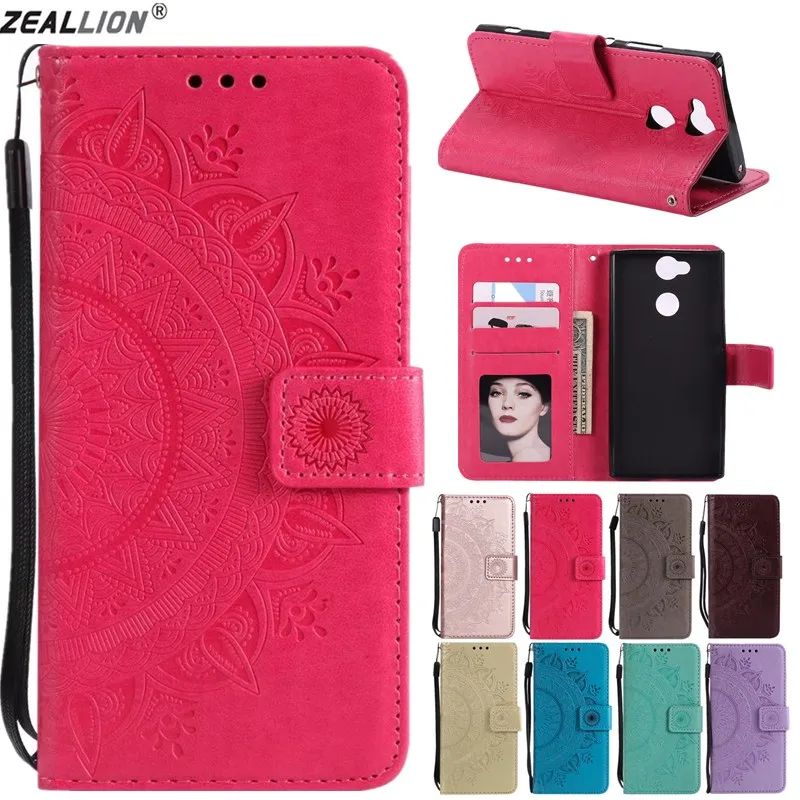 ZEALLION для Sony Xperia Z3 Z5 L1 L2 XZ1 XA1 XA2 ультра тисненый Totems цветок кружева слот карт