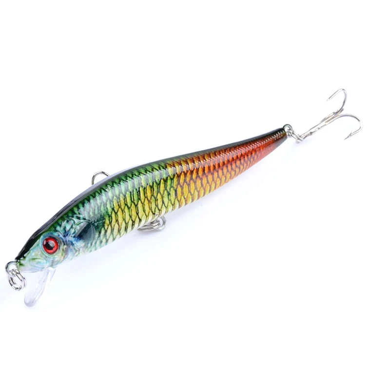 1Pcs fishing lure wobbler minnow isca artificial Bionic Painted lures 3D Eyes tackle leurre 10cm 10g Hard | Спорт и развлечения