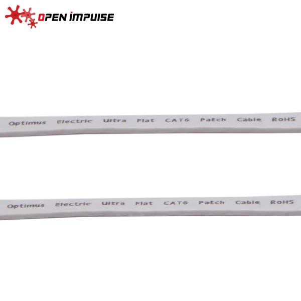 Открытый Impulse 2 м/6 6 футов Ультра тонкий Плоский CAT6 UTP Ethernet Патч Кабель серый
