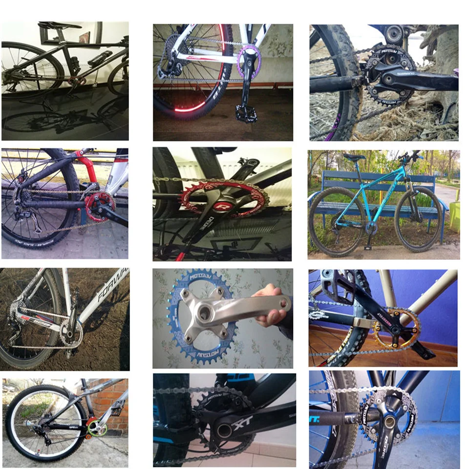 MOTSUV Велосипедный спорт кривошипно MTB 104BCD круглый 32 т/34 т/36 т/38 т цепи кольцо узкий