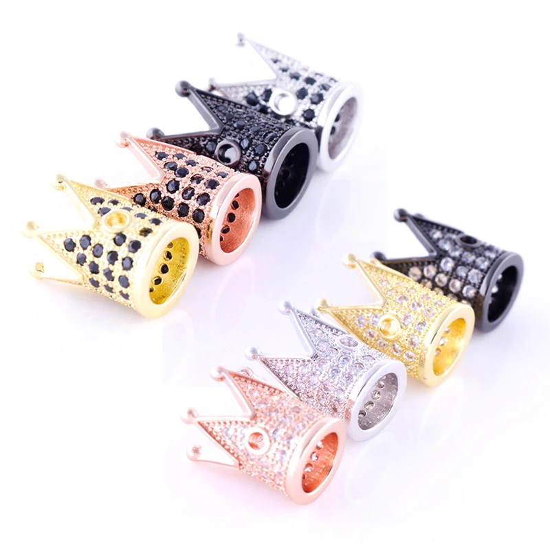 2 шт./лот корона DIY бусины для изготовления ювелирных изделий металлические