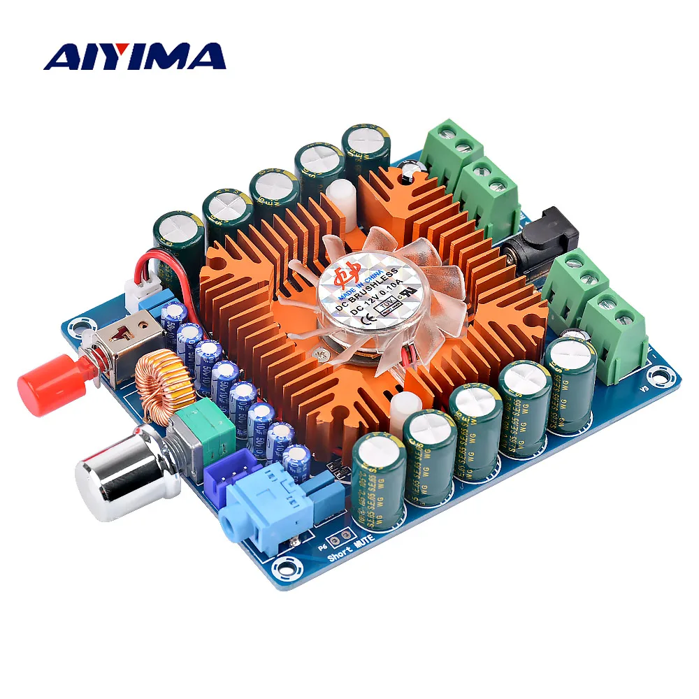 Aiyima TDA7850 усилитель AMP 50 Вт * 4 Hi Fi канальная Автомобильная усилительная плата для