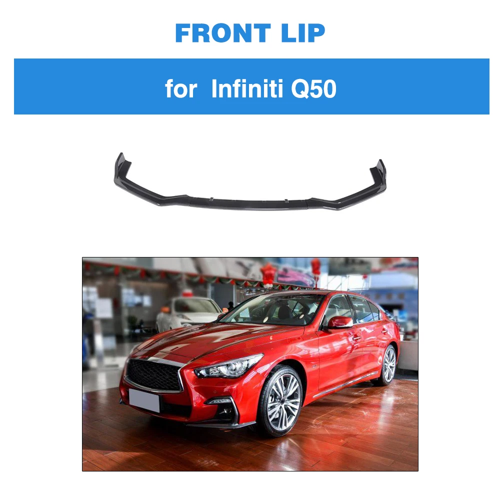 Для Infiniti Q50 Sport Sedan 4 дверный только 2018 2019 автомобильный Стайлинг передний спойлер