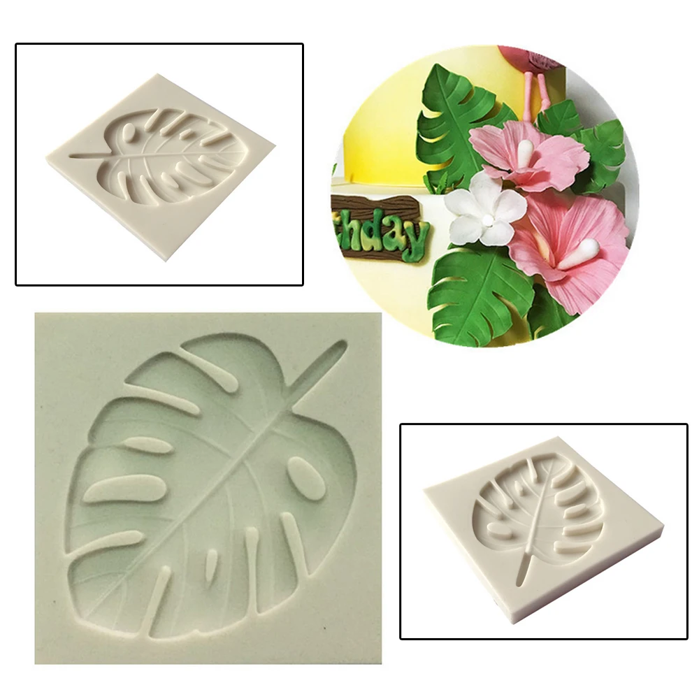 Sugarcraft силиконовая форма в виде листьев конфеты Полимерная глина помадка торт