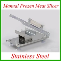 fast free shipping stainless steel manual frozen meat slicer handle vegetable slicing mutton rolls cutter slicer cutting machine