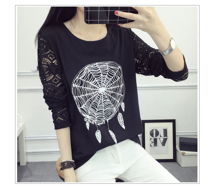 2017 новое поступление футболки весна лето женские повседневные хлопковые длинные