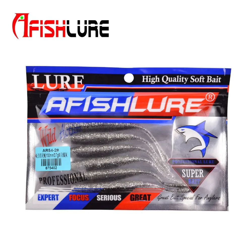 Afishlure качели личинка червь 100 мм 3 7 г Мягкая рыболовная приманка силиконовая