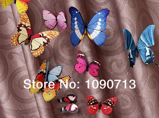 Оптовая продажа 100 х искусственные контактный зажим декор в виде бабочек одежда