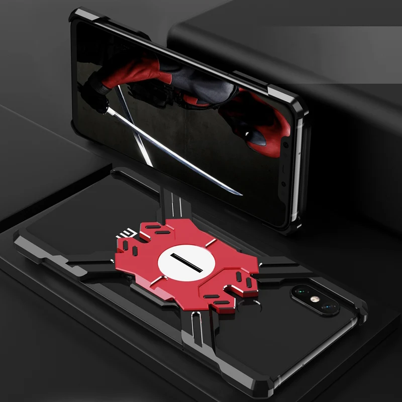 Black Red Для Xiaomi Mi 8 Pro чехол Роскошный Жесткий металлический алюминиевый сплав защитный чехол бампер чехол для телефона для Xiaomi Mi 8 Explorer чехол - Цвет: Black Red
