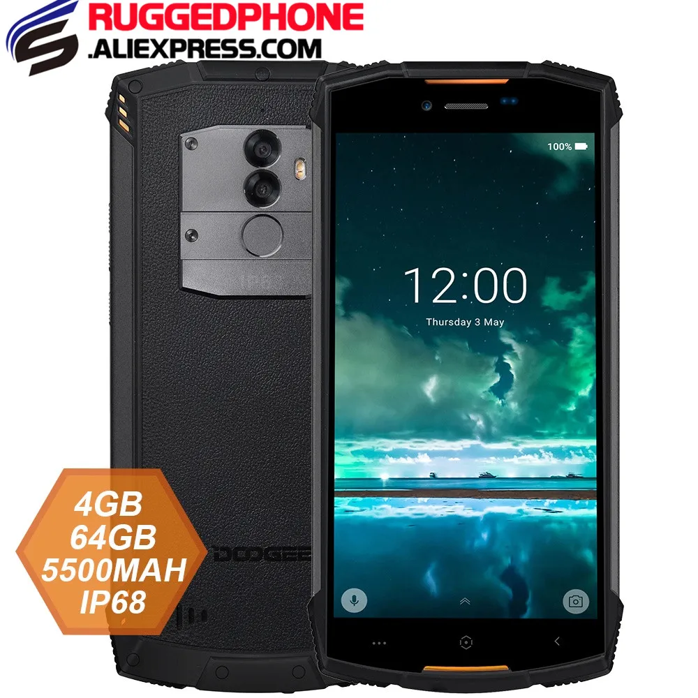 Doogee S55 смартфон с 5 дюймовым дисплеем восьмиядерным процессором ОЗУ 4 Гб ПЗУ 64 ГБ