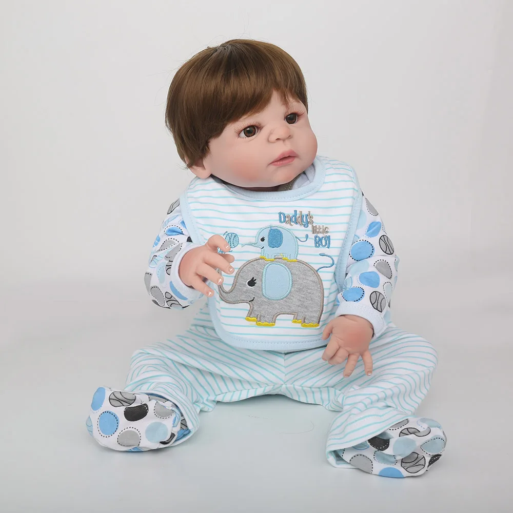 Кукла реборн силиконовая 22 дюйма подарок для детей сна|reborn baby doll|silicone reborn dollsdoll for |