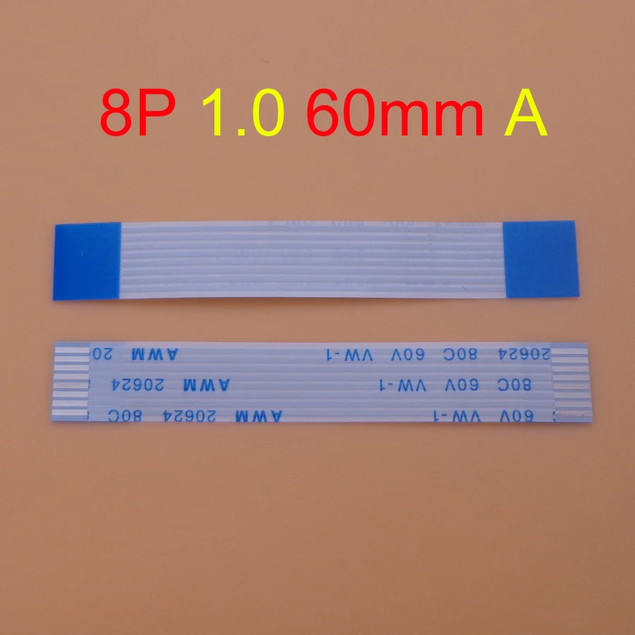 1 шт. Новый 8pin FFC FPC плоский гибкий кабель 0 мм Шаг 8 pin длина вперед 60 p Ширина 9