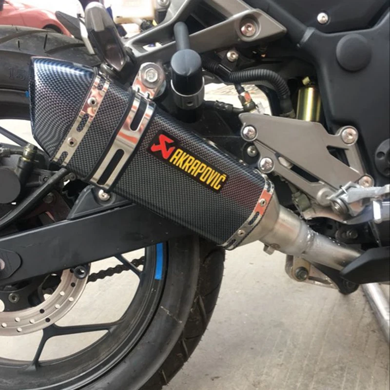 Motos универсальный мотоцикл выхлопной модифицированный глушитель труба грязи Мотокросс скутер Улица велосипед ямы для kawasaki KTM Yamaha R1 MT 07