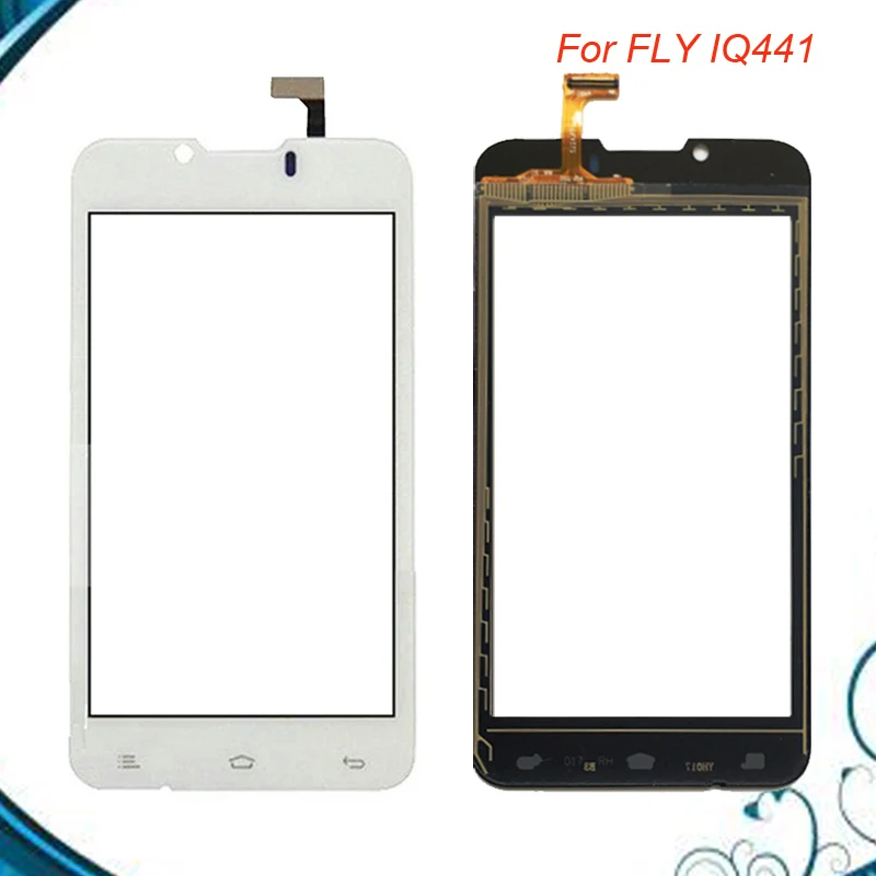 Черная сенсорная панель для Fly IQ441 IQ 441 сенсорный экран дигитайзер переднее стекло
