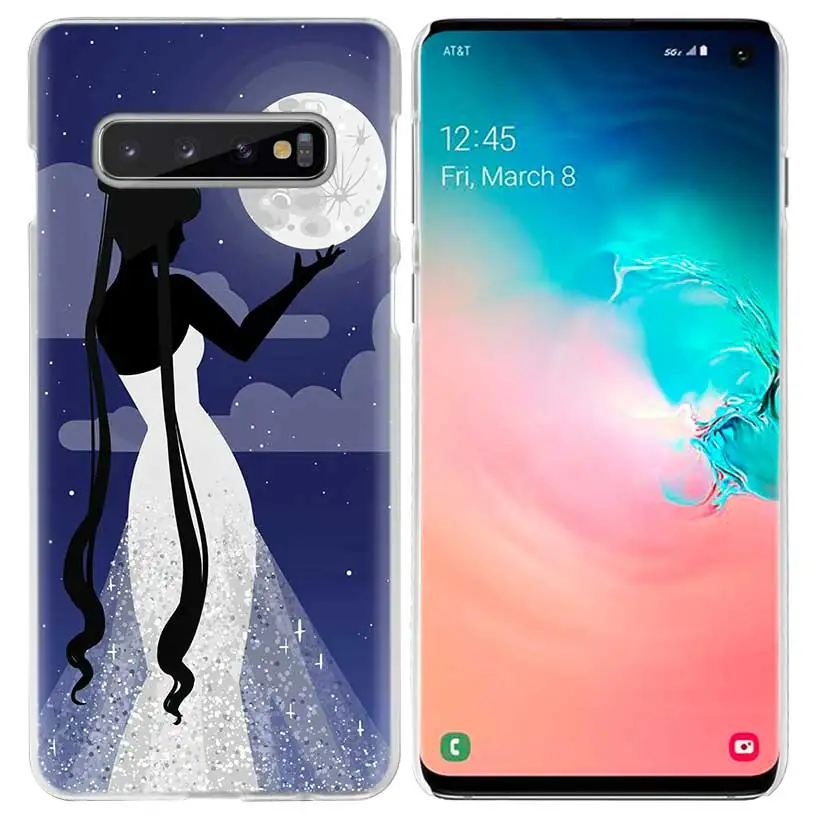 Чехол с принтом "Сейлор Мун" для samsung Galaxy S10 5G S10e S9 S8 M30 M20 M10 J4 J6 плюс J8 Note 8 9 прозрачный жесткий чехол для телефона с рисунком из аниме для девочек